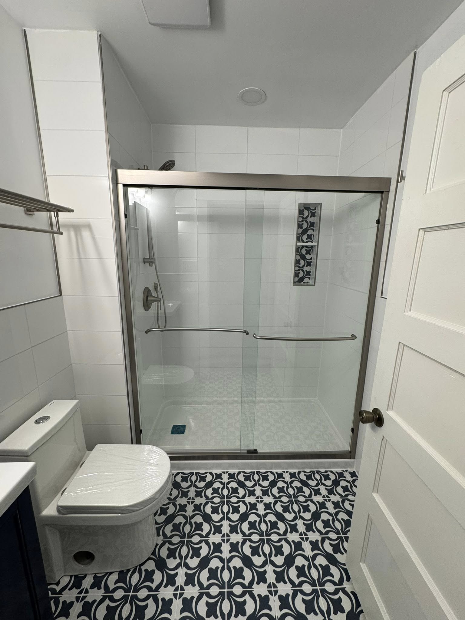 Bathroom after remodeling Warrenton VA glass shower