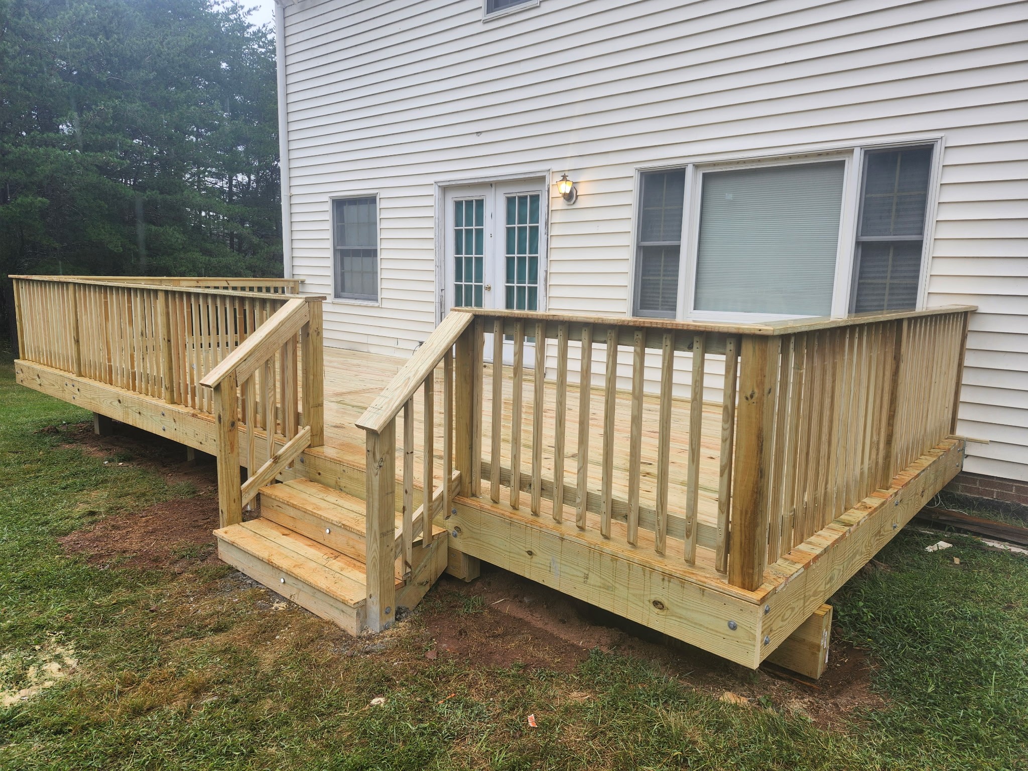 Deck builder Warrenton VA pressure treated wood